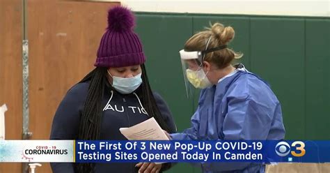 Covid In New Jersey First Of Three Pop Up Coronavirus Testing Sites