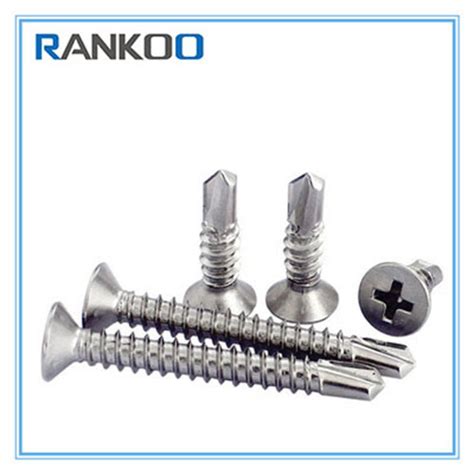 Stainless Steel Cross Recessed Countersunk Head Self Drilling Screw