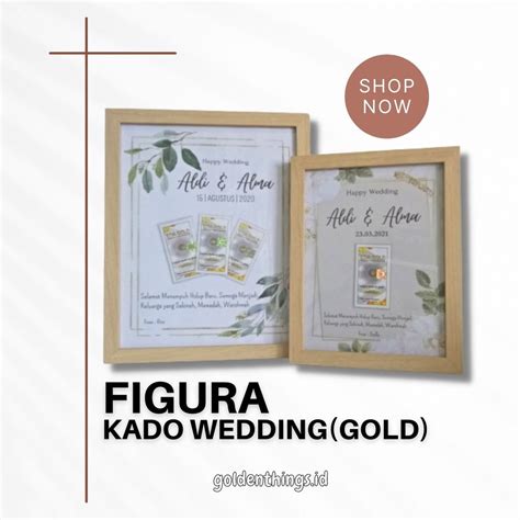 Jual Frame T Mini Gold Kado Wedding Kado Pernikahan Kado