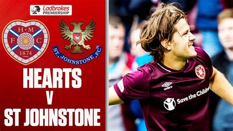 Hearts 2 1 St Johnstone Leaders Hearts Continue Unbeaten Run