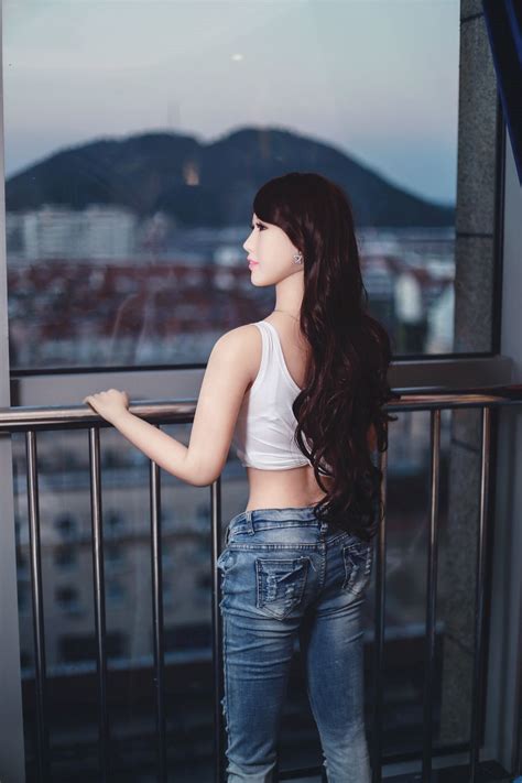 Long Black Straight Hair Pretty Japanese Silicone Sex Doll Brooke