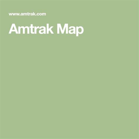 Amtrak Map