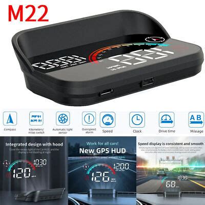 M22 Car Speedometer GPS HUD On Board Computer Auto Projector Head Up