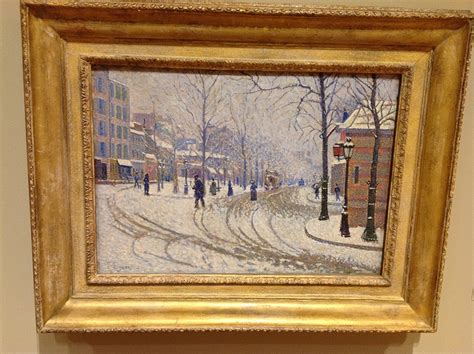 Paul Signac Snow Boulevard De Clichy Paris Art Painting Minneapolis