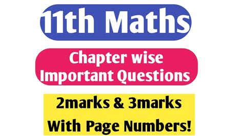 Th Maths Quarterly Examination Important Questions