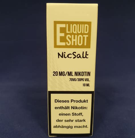 Nikotin Salz Shot 20 Mg 70 30 Nikotin Mischen US Vape