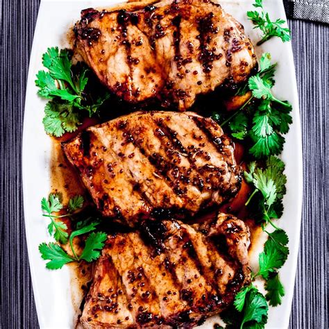 Honey Mustard Grilled Pork Chops Chew Out Loud