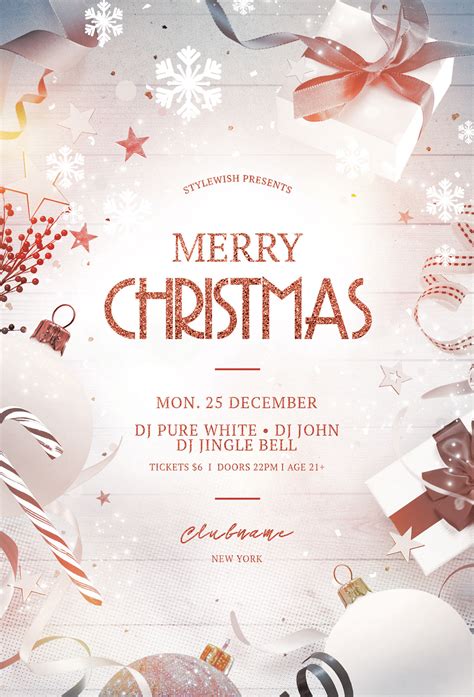 Christmas Flyer Template on Behance