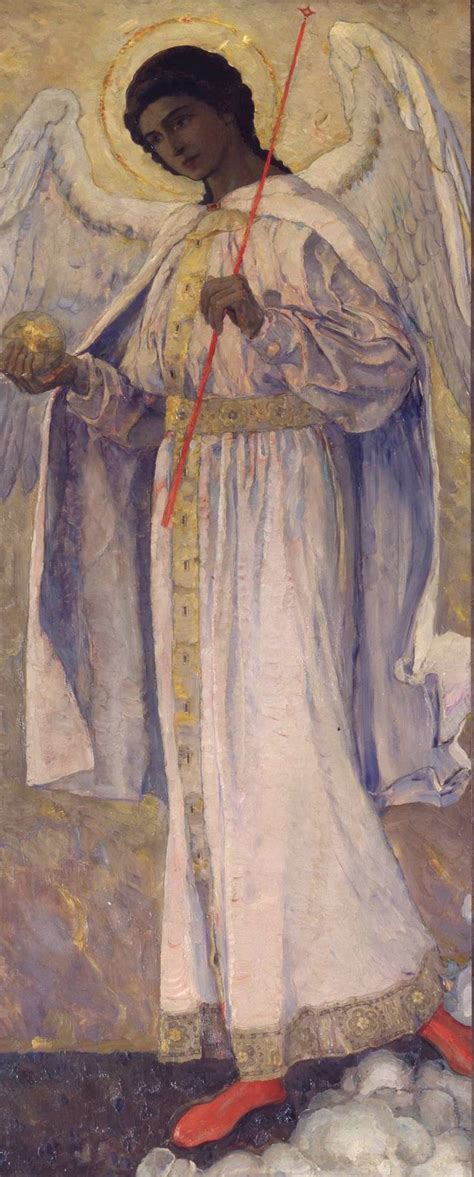 Archangel Gabriel Painting | Mikhail Vasilevich Nesterov Oil Paintings