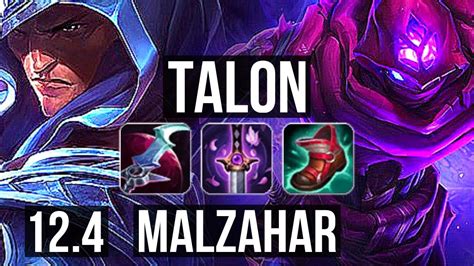 Talon Vs Malzahar Mid 2 8m Mastery 600 Games Godlike Na