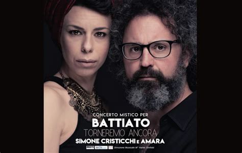 Simone Cristicchi E Amara In Concerto Mistico Per Battiato A Milano