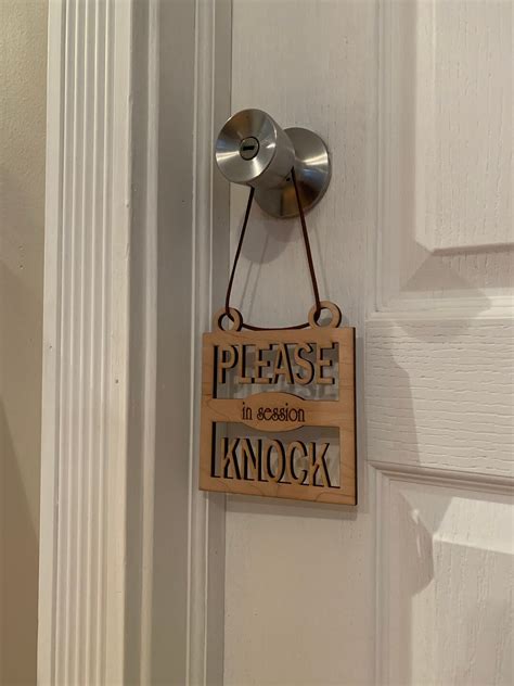 In Session Sign Please Knock Door Sign Office Sign Home Office Door