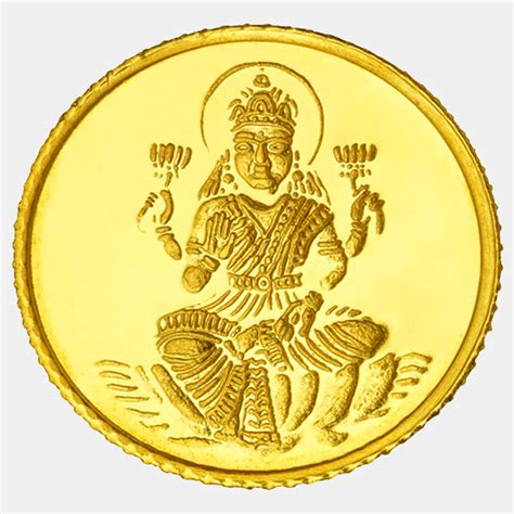 22kt 8g Goddess Lakshmi Gold Coin Bhima Jewellery