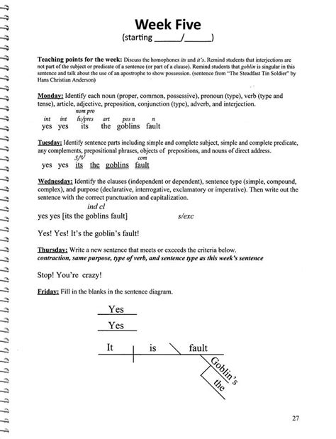 Daily Grammar Practice 6th Grade