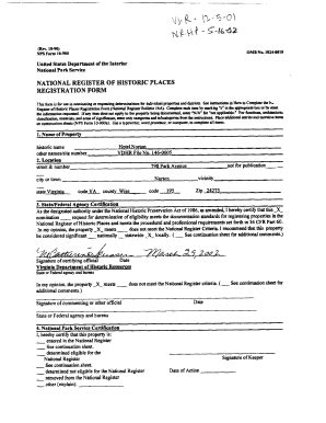 NF Form 10 900 W Dhr Virginia Fill And Sign Printable Template Online