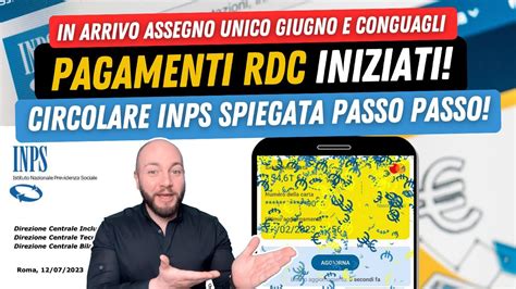 Pagamenti Reddito Di Cittadinanza Luglio Spiegazione Circolare Inps