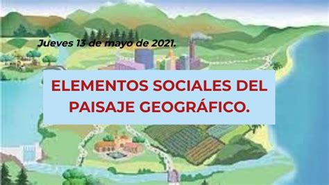 Elementos Sociales Del Paisaje Geogr Fico