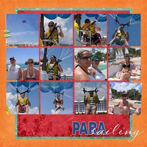 Parasailing Digital Scrapbooking At Scrapbook Flair Vacation