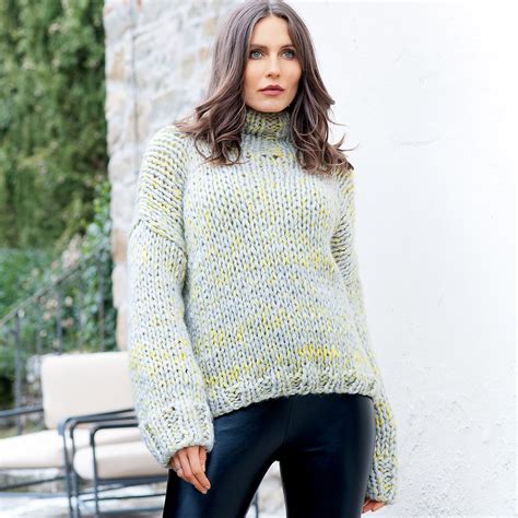 Свитер крупной вязки - 15 модных моделей со схемами и описанием ...