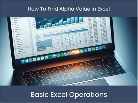 Excel Tutorial How To Find Alpha Value In Excel Excel