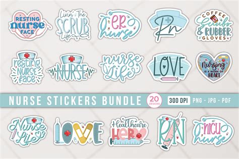 Nurse Stickers, Unique Designs, Nurse Stickers