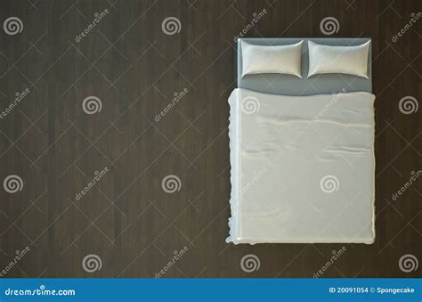 Empty bed stock illustration. Illustration of pure, bedroom - 20091054