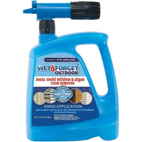 Wet And Forget Moss Mold Mildew And Algae Stain Remover Hose End 1 68 Oz