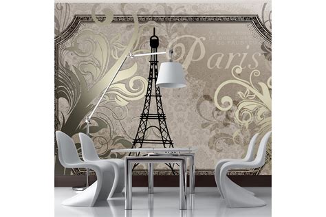 Fototapet Vintage Paris Gold X Artgeist Sp Z O O Inredning