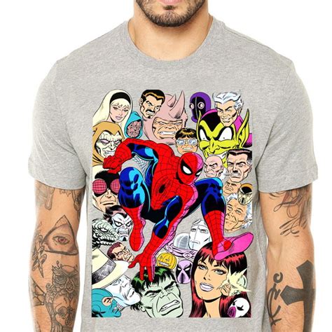 Camiseta Homem Aranha Spiderman Hqs Quadrinhos Marvel Elo7