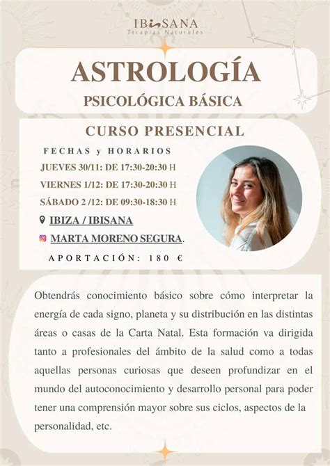 Taller De Astrolog A Psicol Gica En Ibisana Ibiza