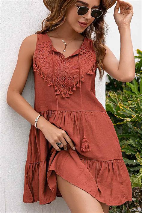 Robe Bohème Chic Terracotta Terracotta Dressing