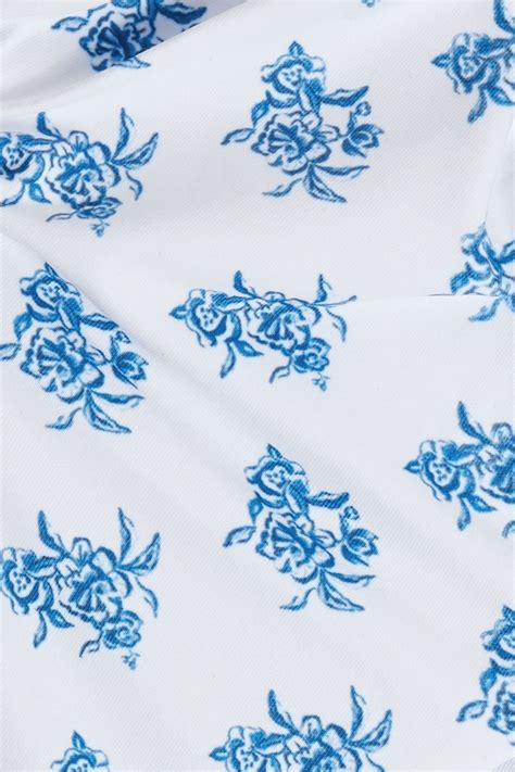 CAROLINE CONSTAS Dorit Gathered Floral Print Low Rise Bikini Briefs THE OUTNET