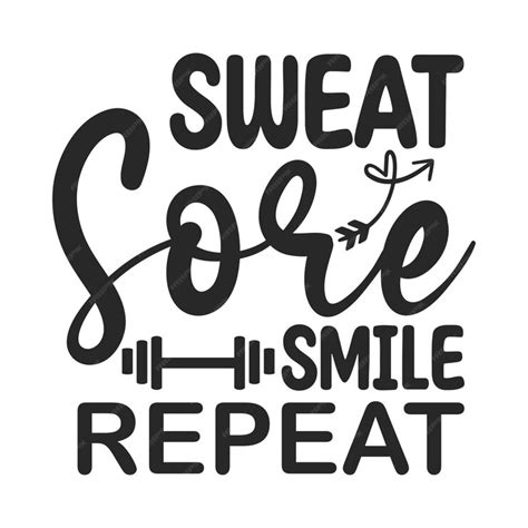 Premium Vector Sweat Sore Smile Repeat