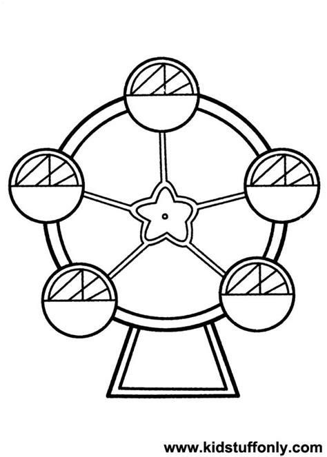 Ferris Wheel Coloring Page At Free Printable