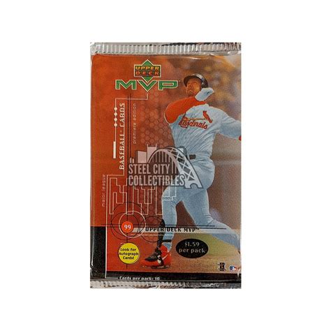 1999 Upper Deck Mvp Baseball Pre Priced Retail Pack Steel City