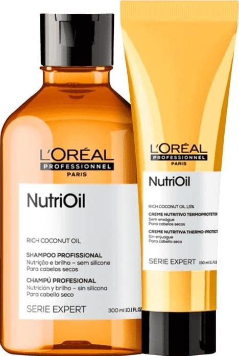 Kit L Oréal Professionnel Serie Expert NutriOil Shampoo 300ml Leave