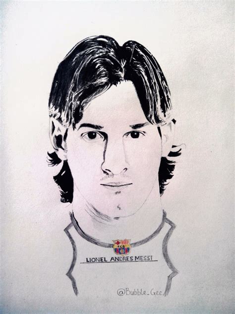 Messi Sketch Easy at PaintingValley.com | Explore collection of Messi ...