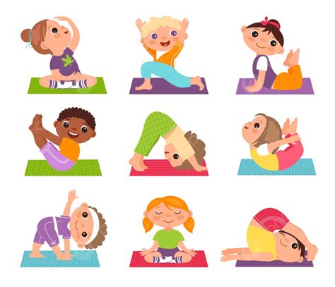 gambar anak anak olahraga yoga anak anak sehat yoga sportif kelompok
