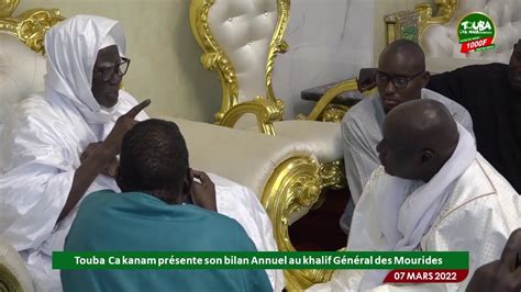 Touba Ca Kanam présente son bilan annuel 2021 au Khalif des Mourides