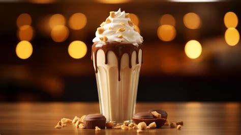 Premium Photo | Indulgent Chocolate Milkshake With Whipped Cream and ...