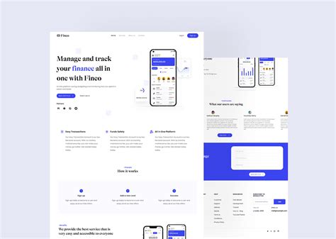 Fintech Landing Page On Behance