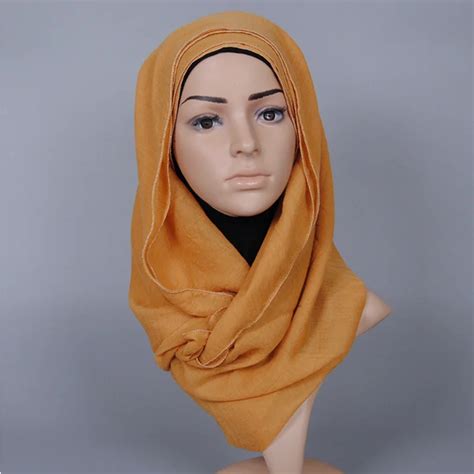 13 couleurs foulard hijab Musulman coton foulards écharpe femmes