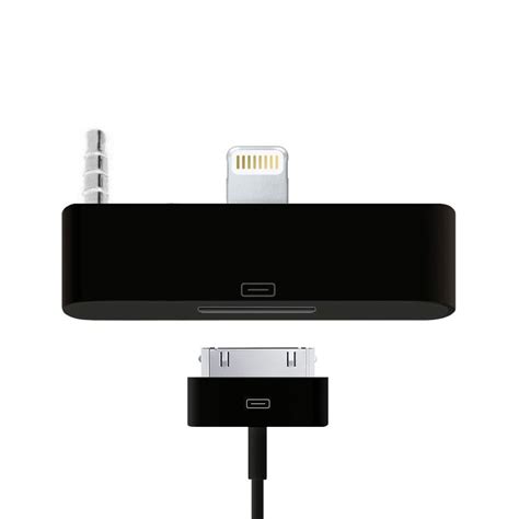 Lightning to 30-pin Audio Adapter for iPhone 6s (Black)