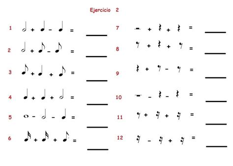 Sumas Y Restas De Tiempos Con Figuras Musicales Ficha Interactiva