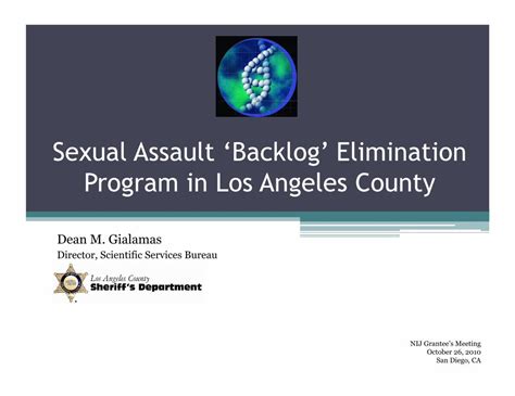 Pdf Sexual Assault ‘backlog Elimination Program In Sexual