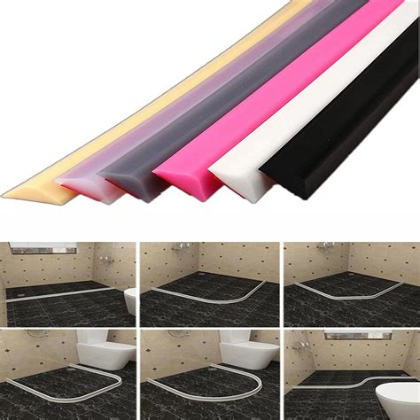 Buy Silicone Wet Room Floor Barrier Shower Threshold Water Dam Self