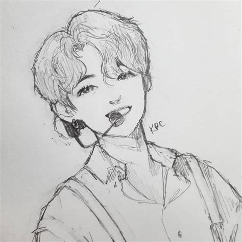 Drawing Anime Bts Let S Draw ì •êµ­ Jungkook How To Draw Bts Anime