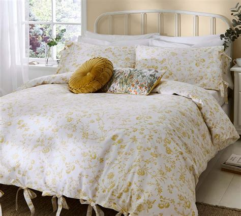 Laura Ashley Pussy Willow Sprig Embroidered Midnight Duvet Set Jones And Tomlin