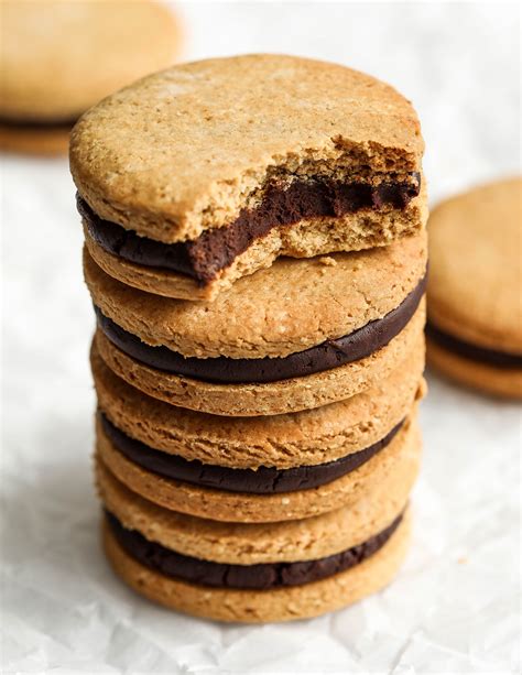 Vanilla Chocolate Sandwich Cookies - Nadia's Healthy Kitchen