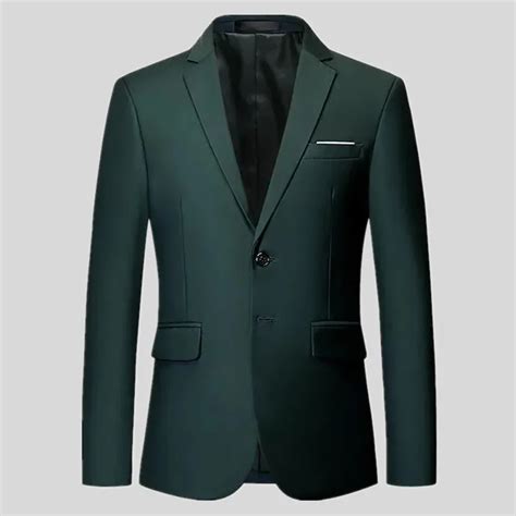 Jaket Blazer Kasual Pas Badan Warna Warni Bergaya Pria Jas Formal Pesta